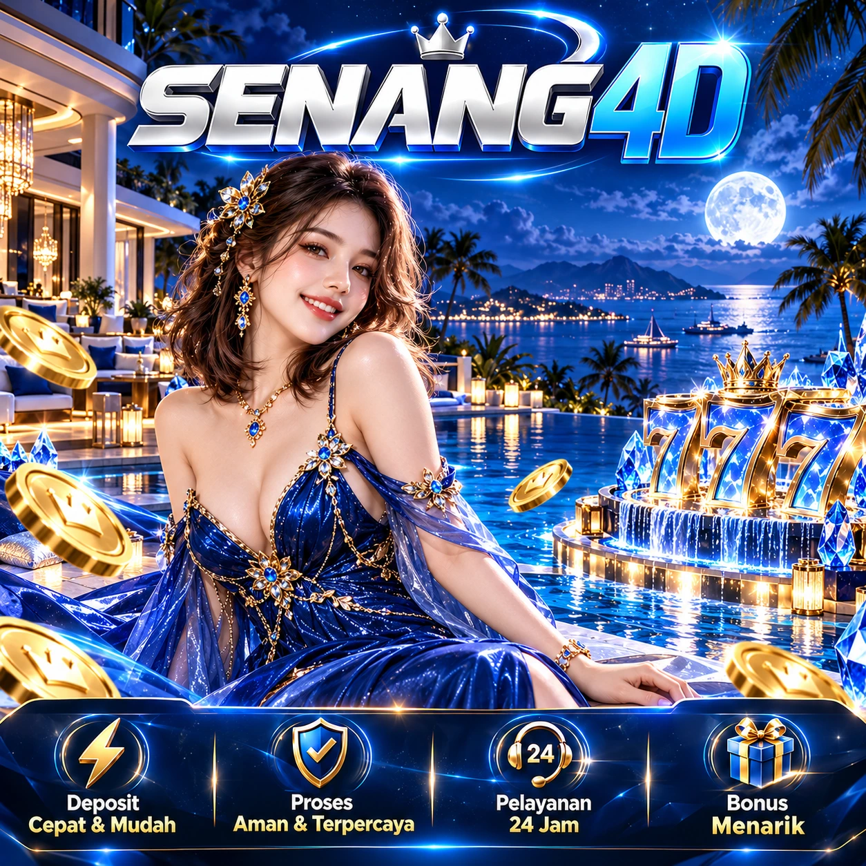 Ilustrasi resmi SENANG4D — VVIP Prime